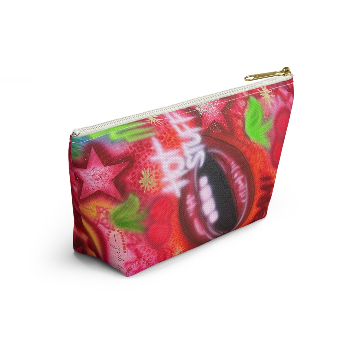 "hot stuff" airbrush makeup pouch
