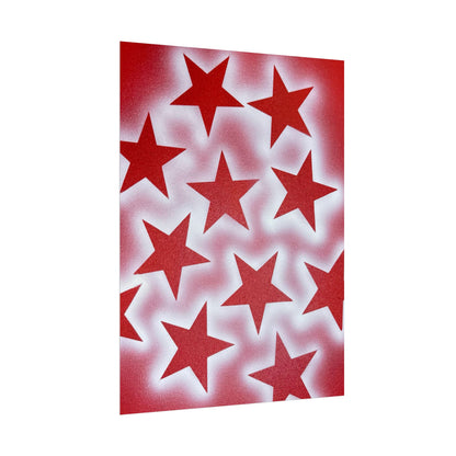 "spicy stardust" airbrush rolled print
