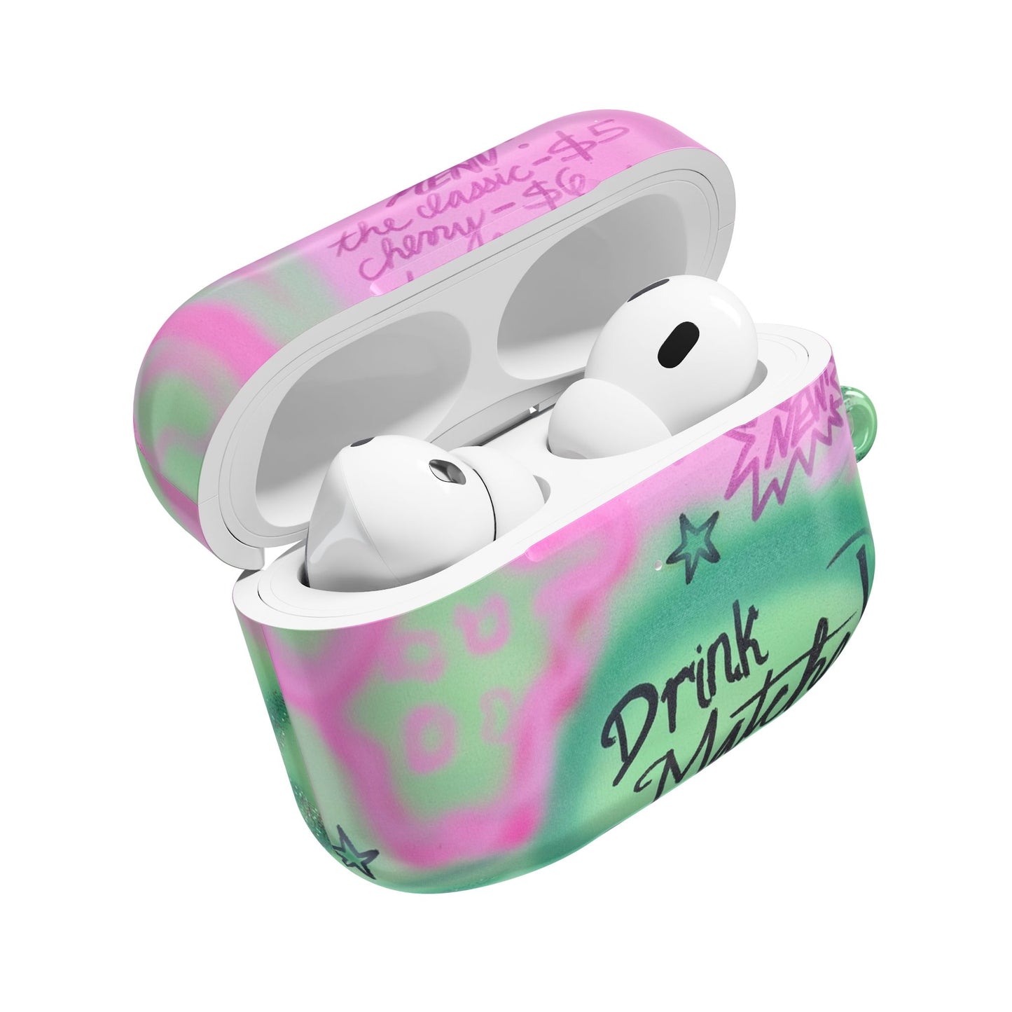 "matcha!" airbrush airpod cases