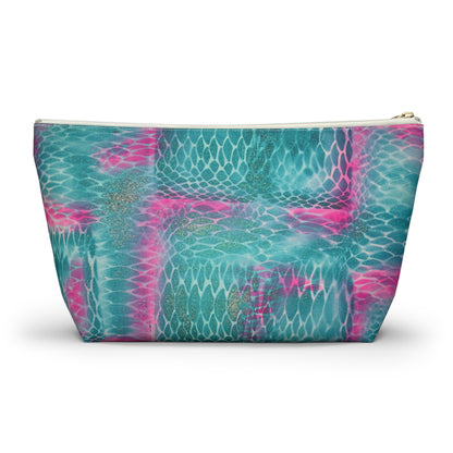 "snake skin" airbrush makeup pouch