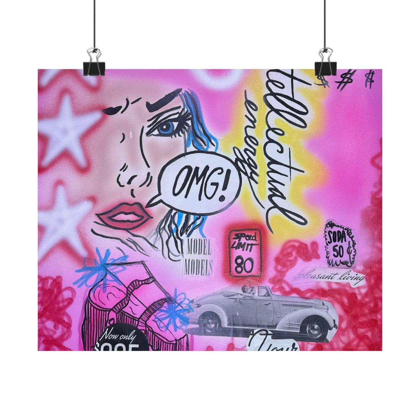 "intellectual energy" airbrush horizontal print