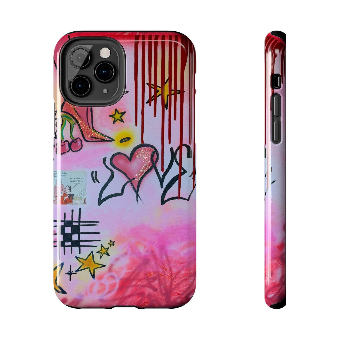 "cherry luvr" airbrush iPhone case