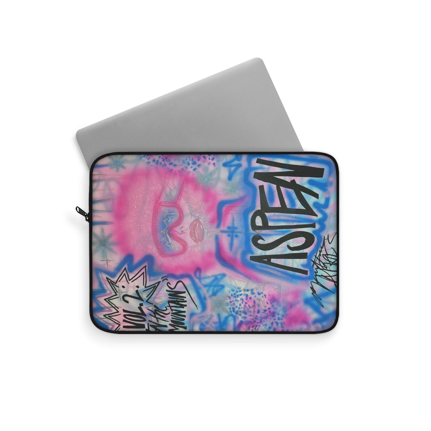 "aspen aspirations" airbrush laptop sleeve