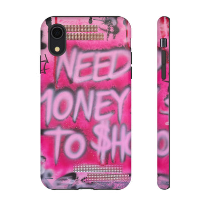 "need $$ to shop" airbrush iPhone case