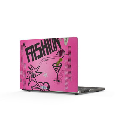 "high fashion" airbrush matte macbook case