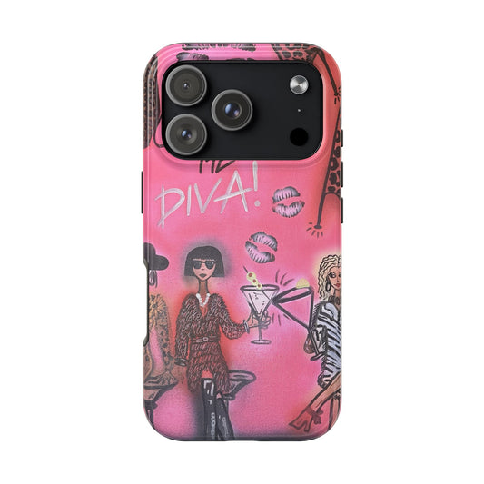 "party diva" airbrush iPhone case
