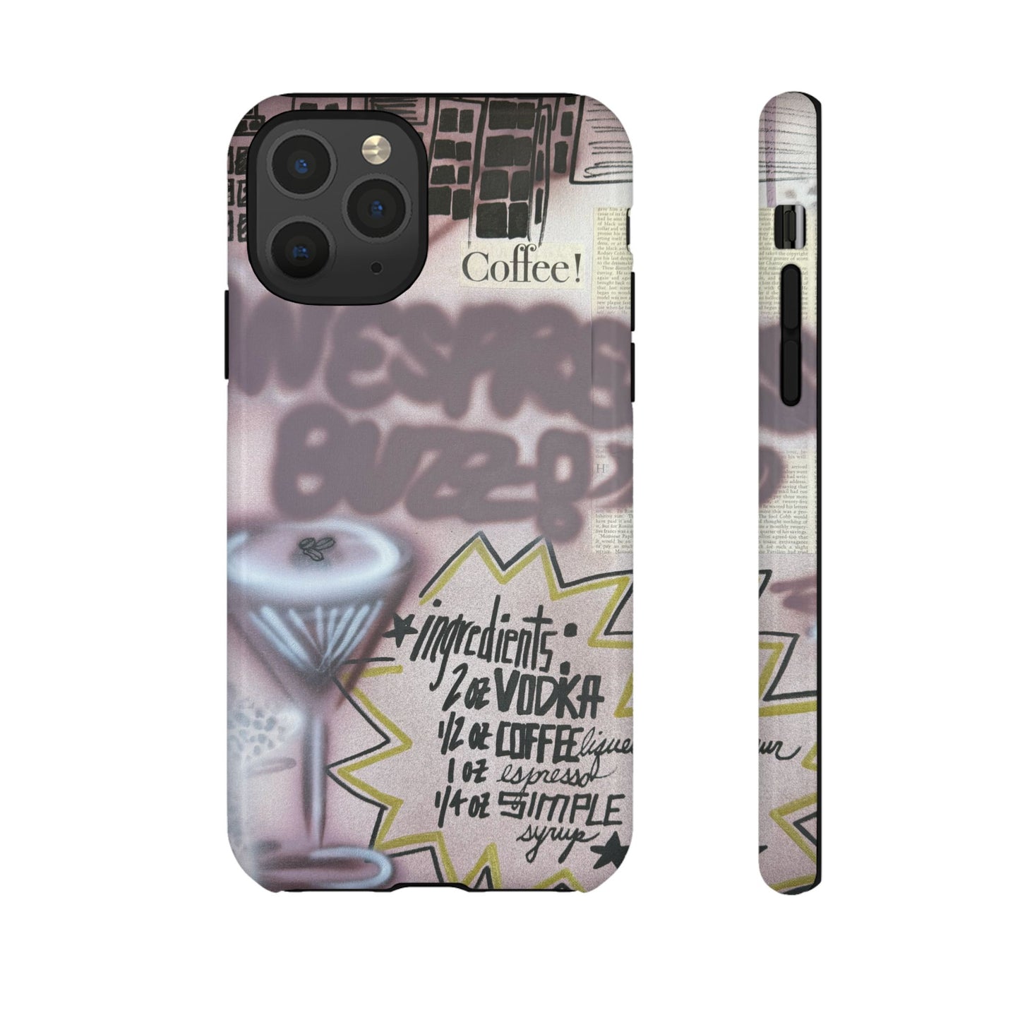 "espresso martini" airbrush iPhone case