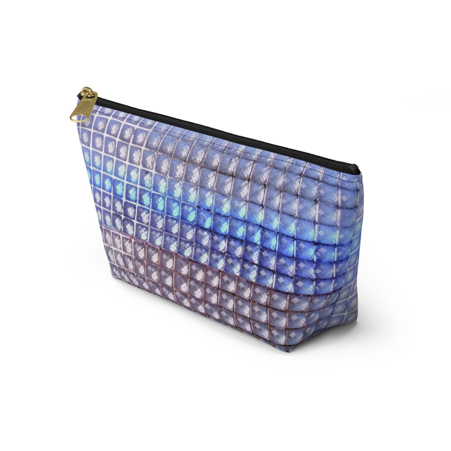"blue studs" airbrush makeup pouch