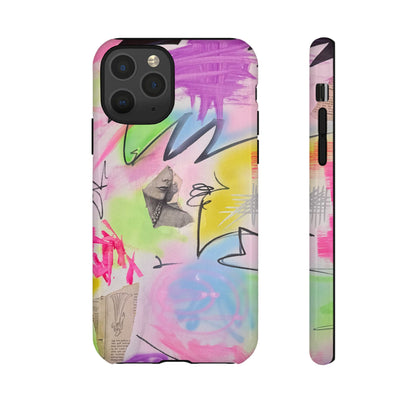 "pastel static" airbrush iPhone case