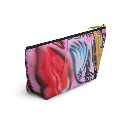 "lust or love" airbrush makeup pouch