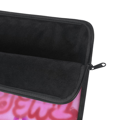 "tickled pink!" airbrush laptop sleeve