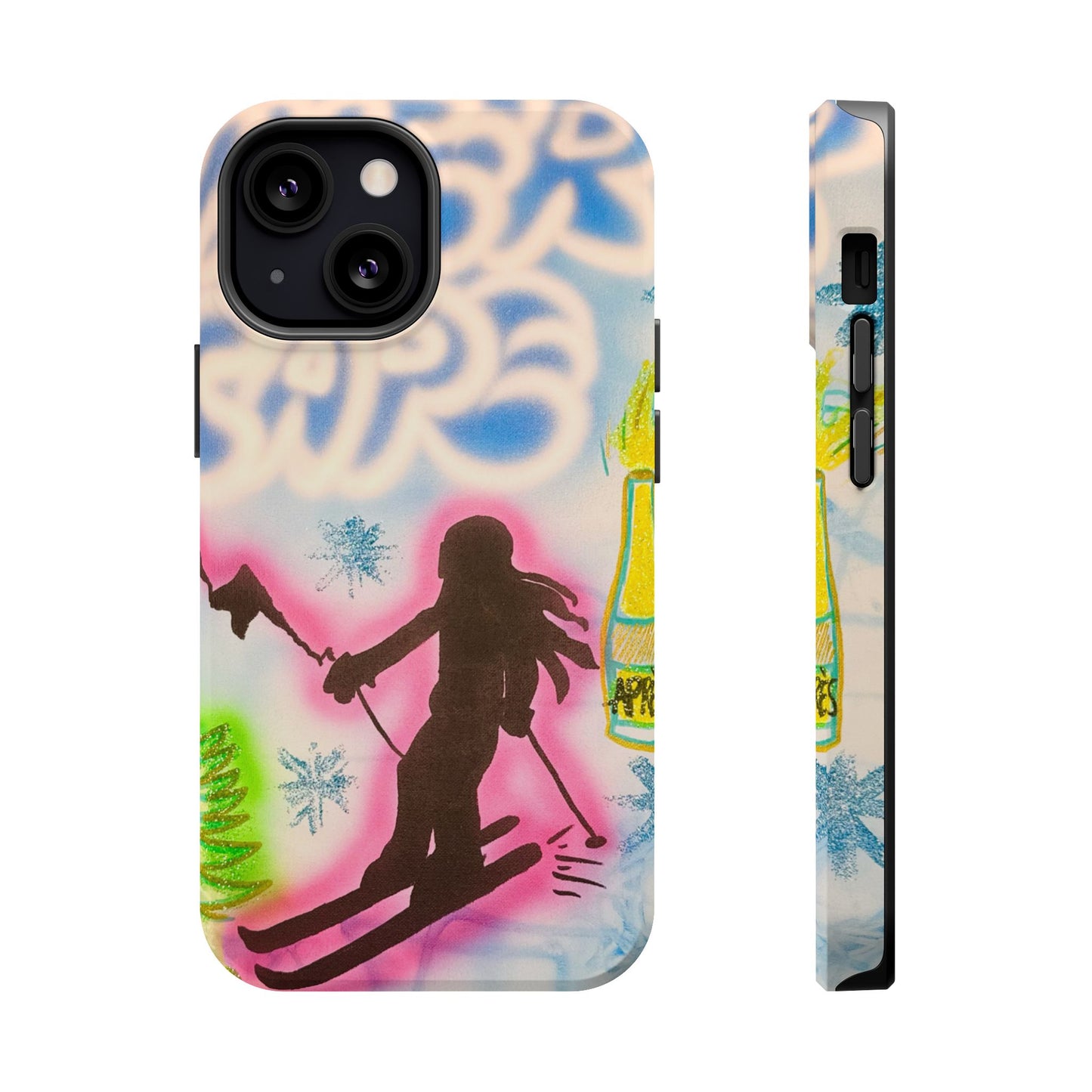 MagSafe "winter escape" airbrush iPhone case
