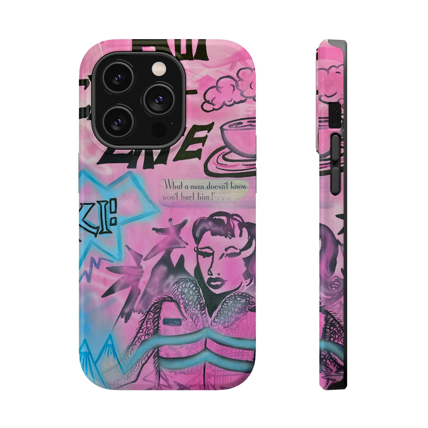 MagSafe "avant le ski" airbrush iPhone case