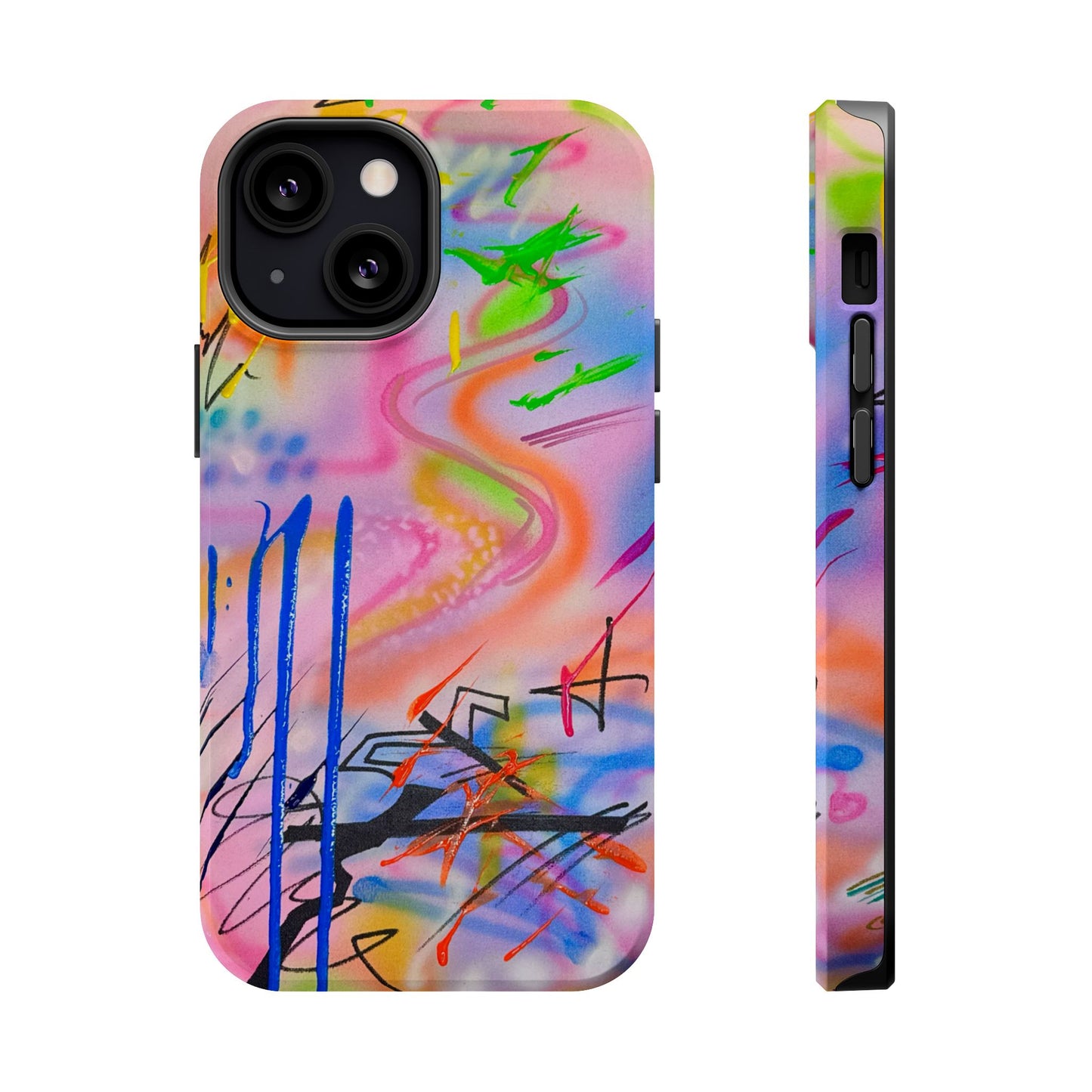 MagSafe "neon haze" airbrush iPhone case