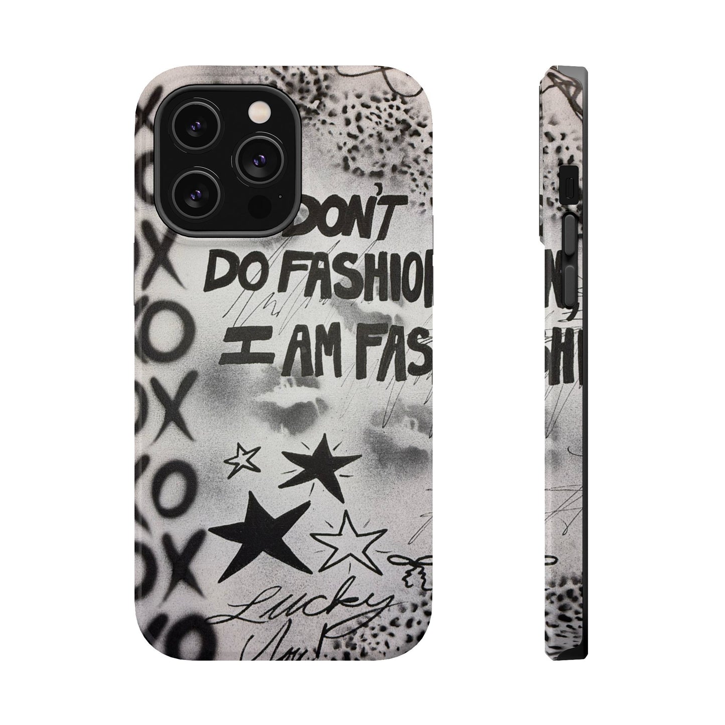 MagSafe "i am fashion" airbrush iPhone case