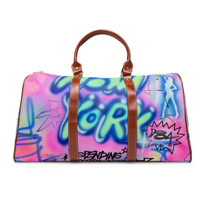"spending $$ is my talent" airbrush travel bag