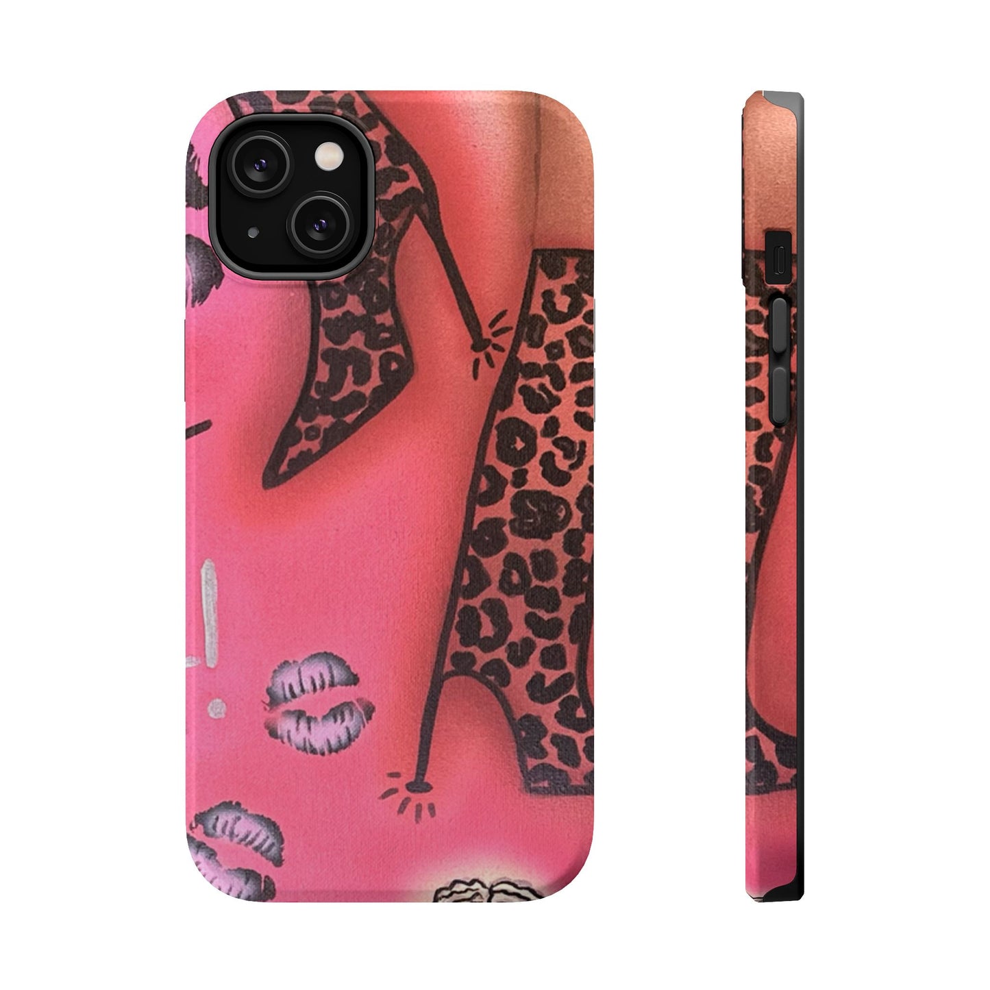 MagSafe "cheetah boots" airbrush iPhone case