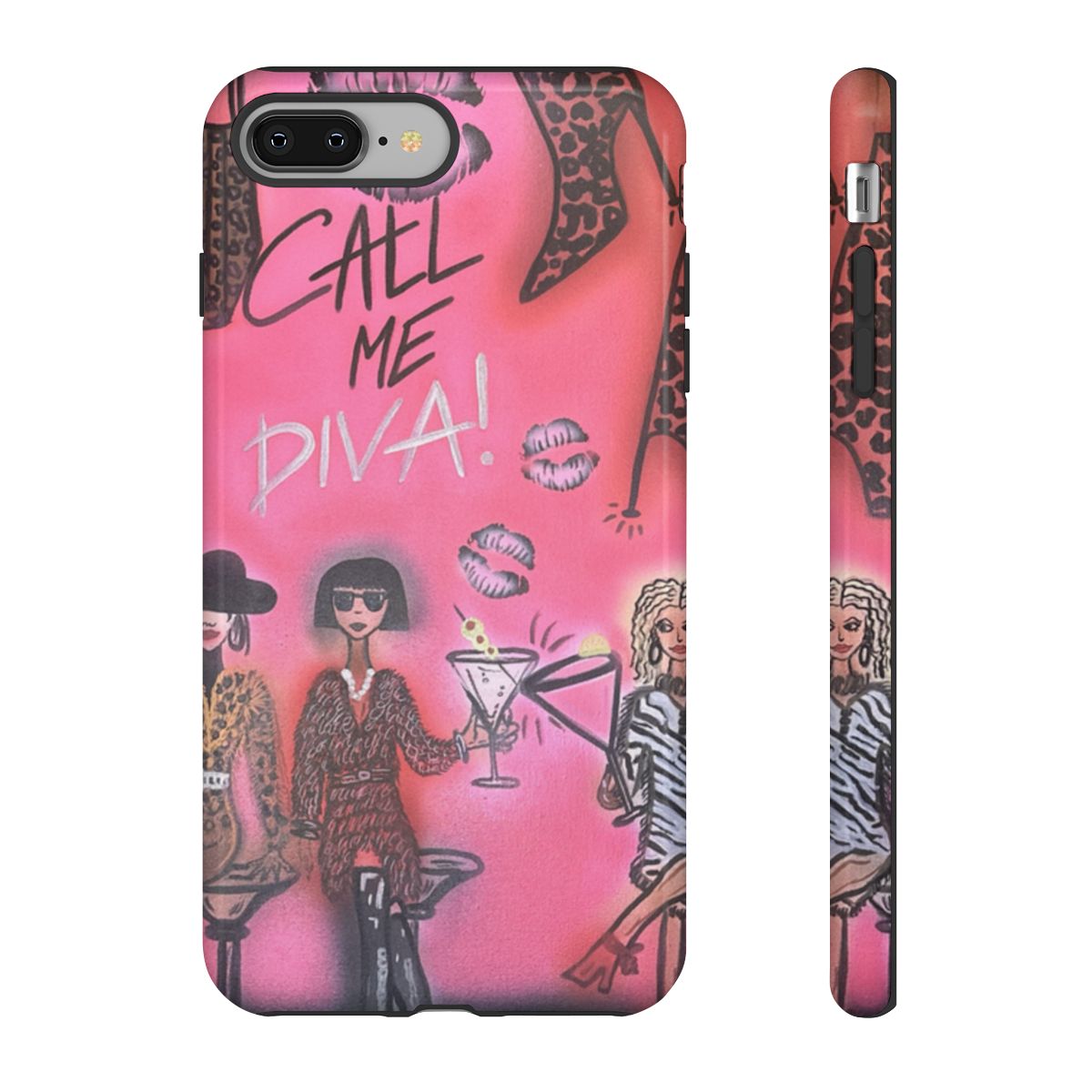 "party diva" airbrush iPhone case