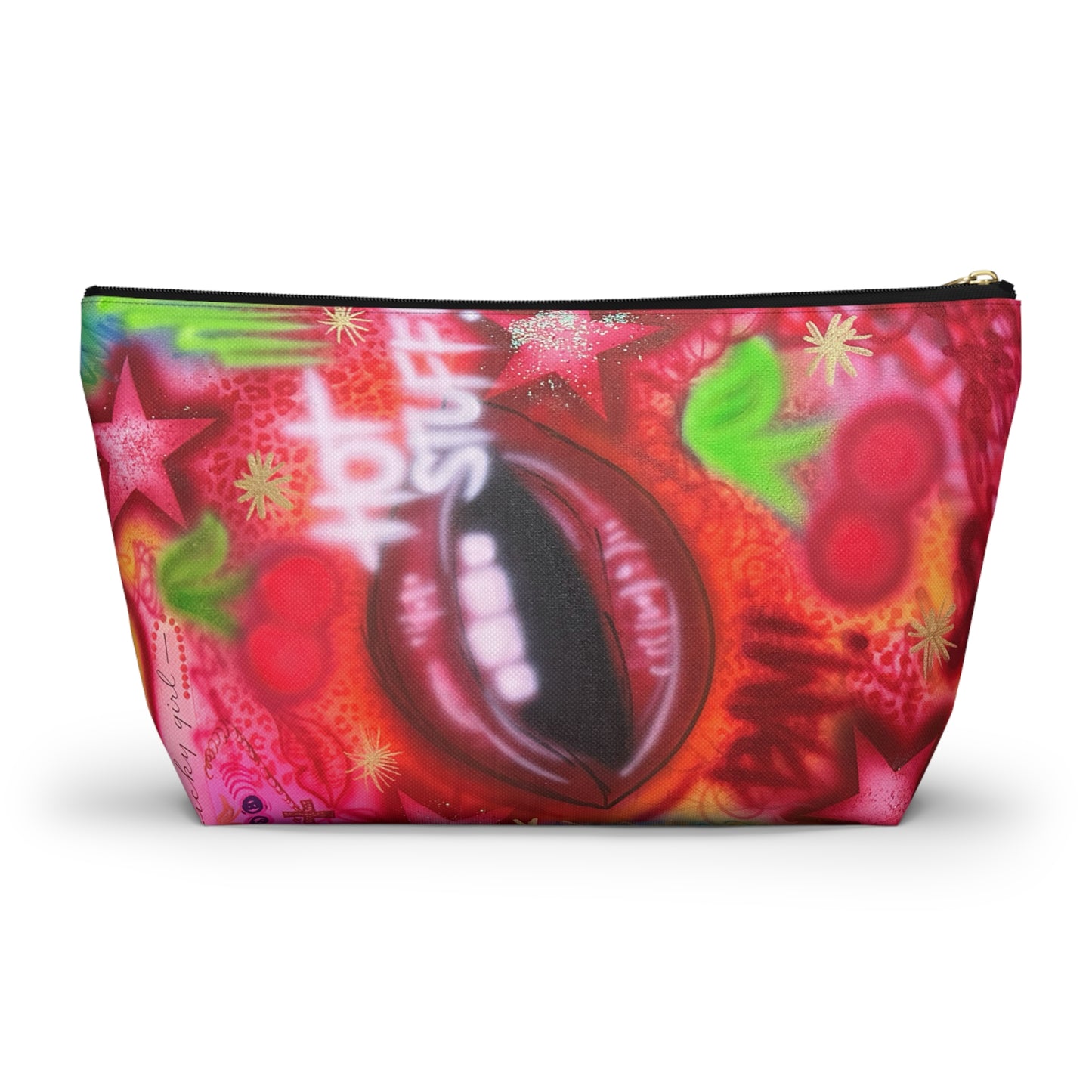 "hot stuff" airbrush makeup pouch