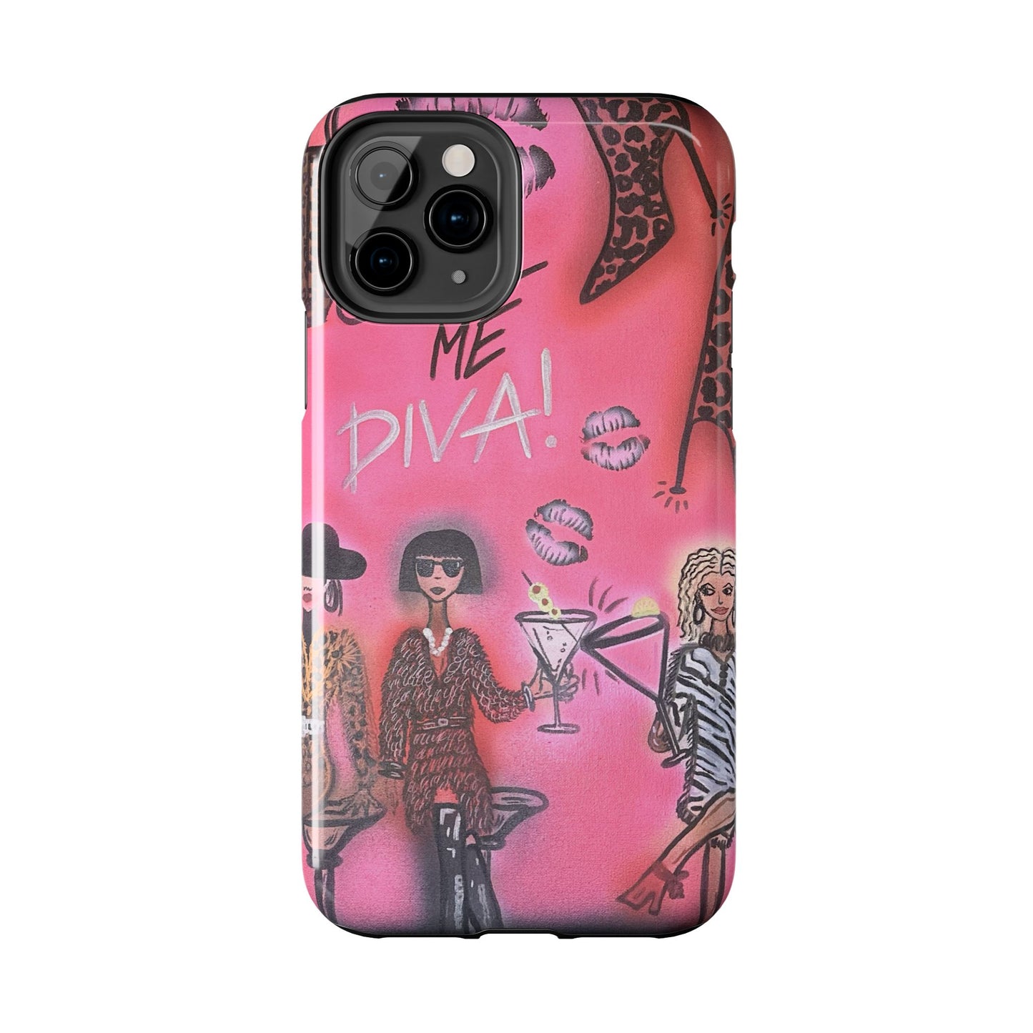 "party diva" airbrush iPhone case