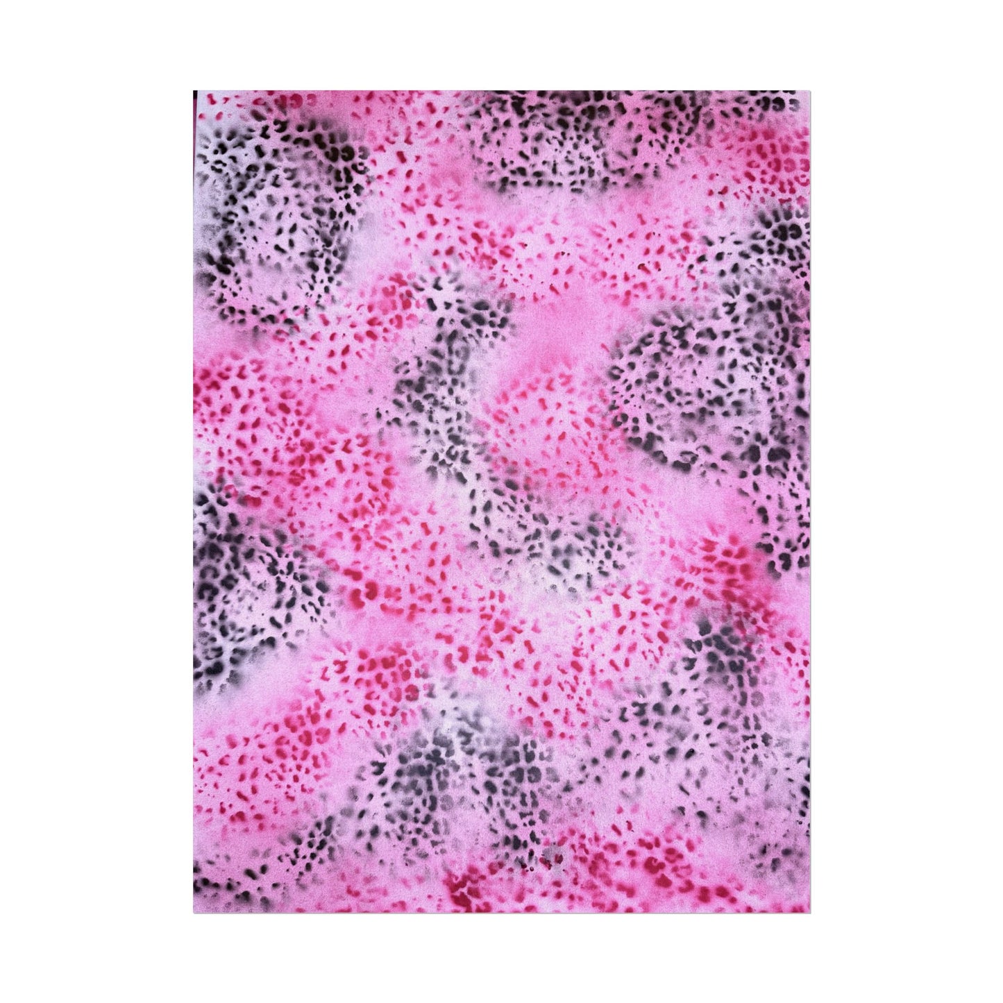 "pink cheetah pt. 2" airbrush rolled print