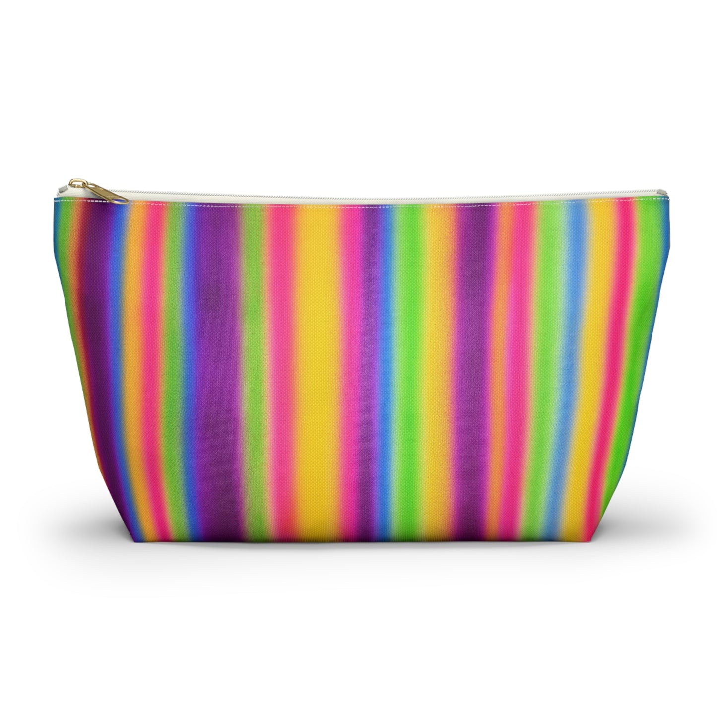 "colorful stripes" airbrush makeup pouch