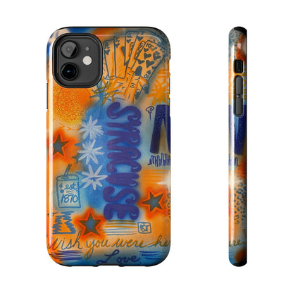 "syracuse" airbrush iPhone case