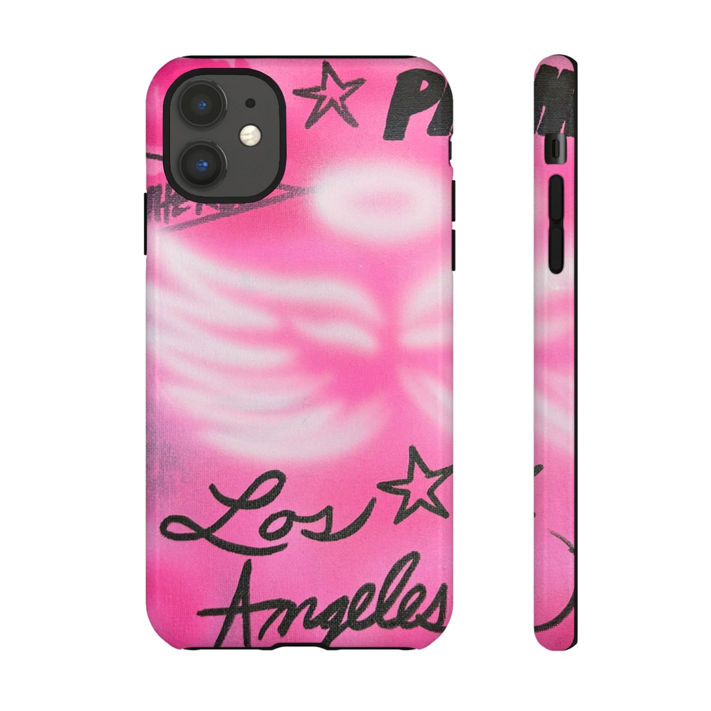 "pink angel wings" airbrush iPhone case