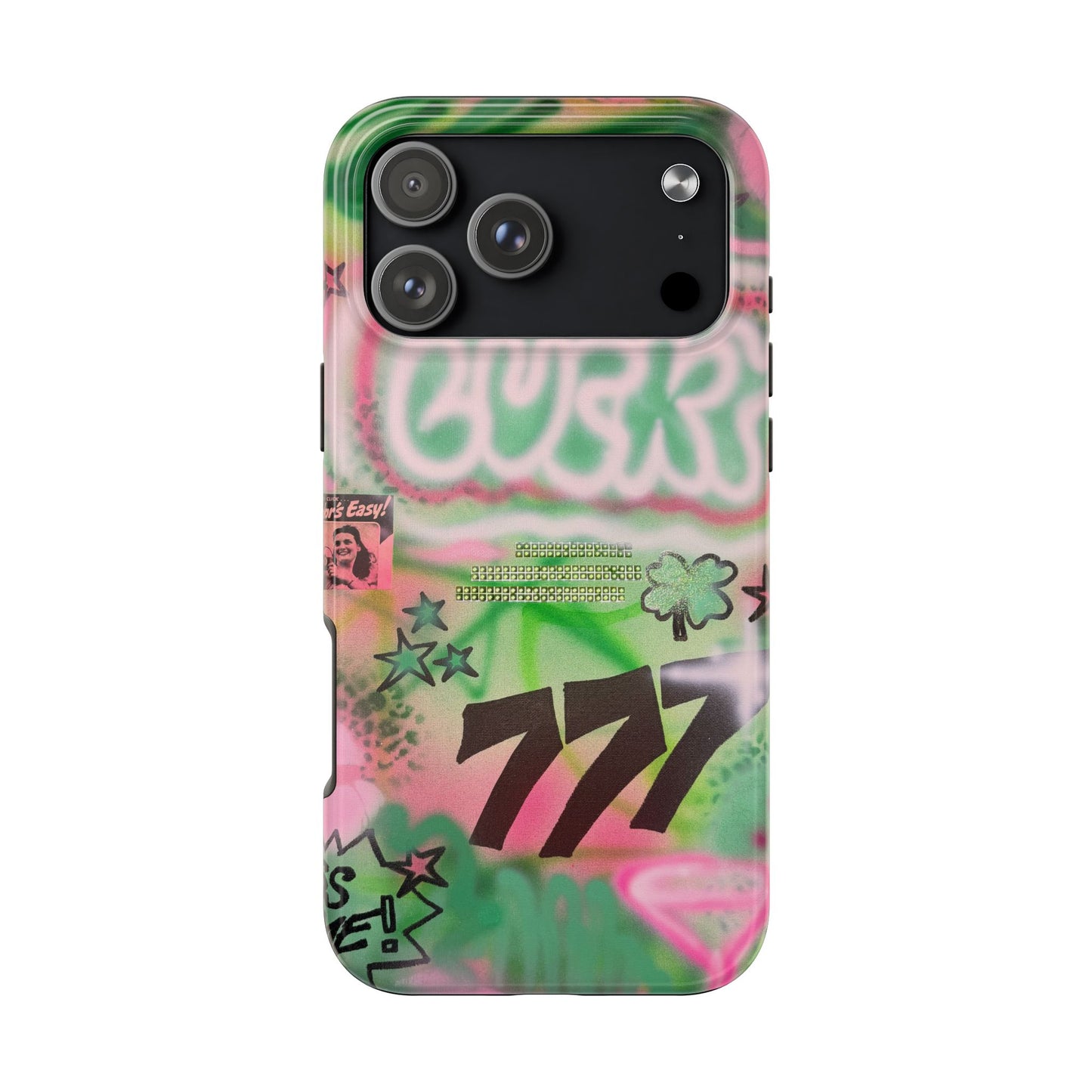 "so lucky" airbrush iPhone case