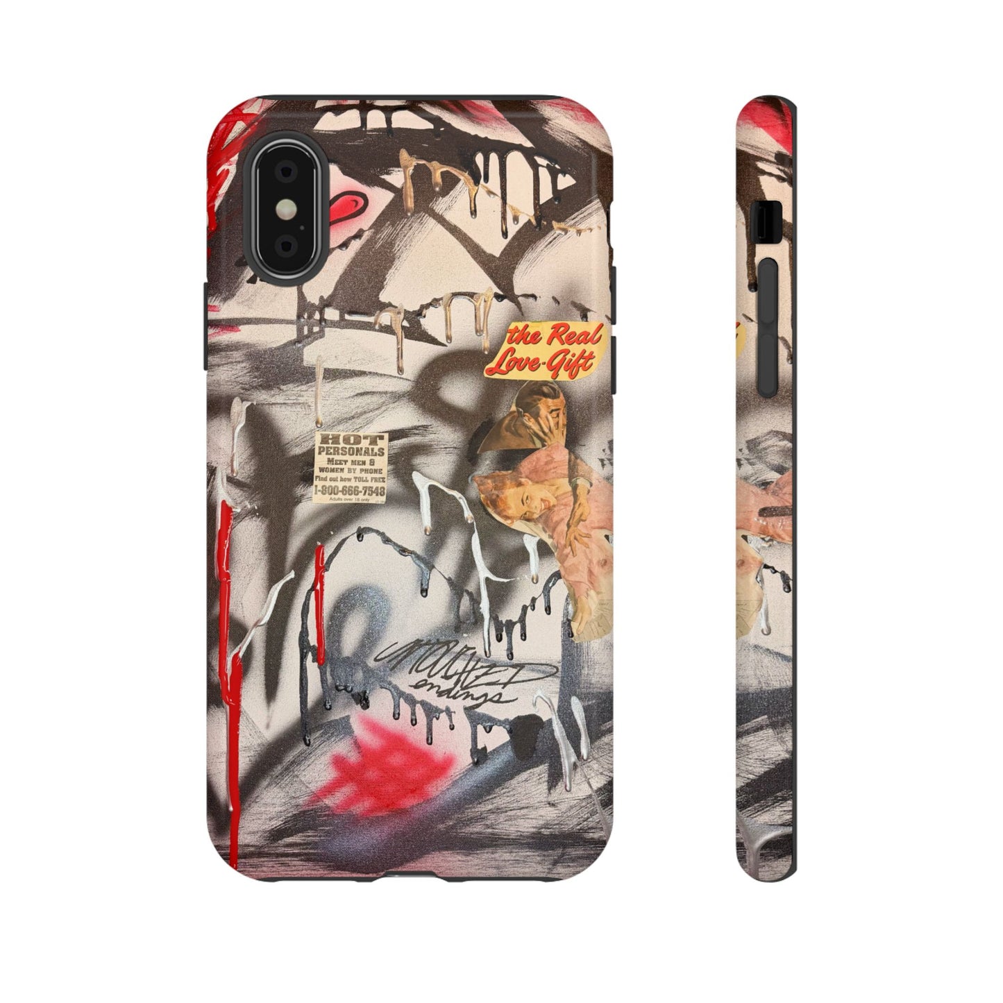 "real love" airbrush iPhone case