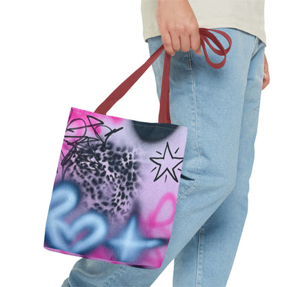 "onyx cheetah" airbrush tote bag