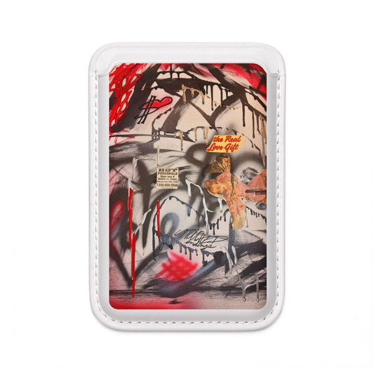 "real love" airbrush vegan wallet (Magsafe® Compatible)