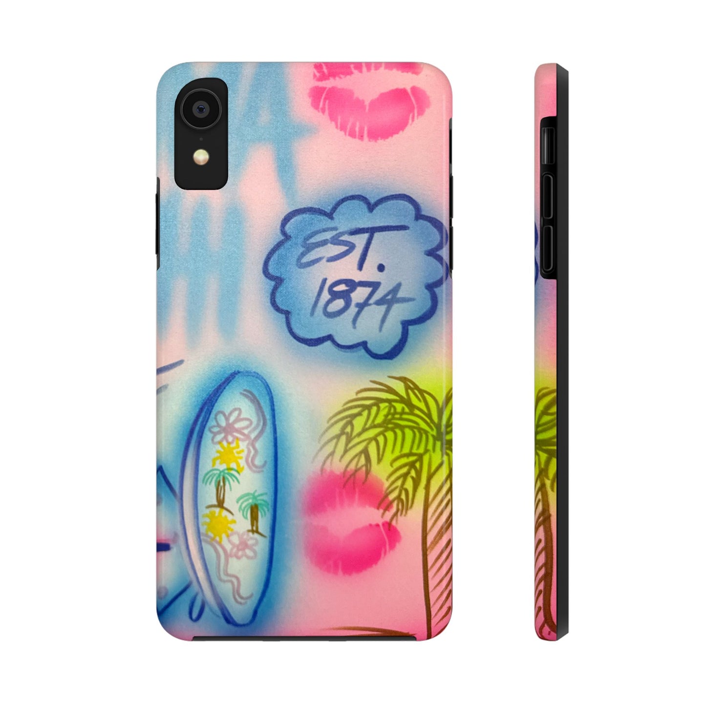 "in the wave" airbrush iPhone case