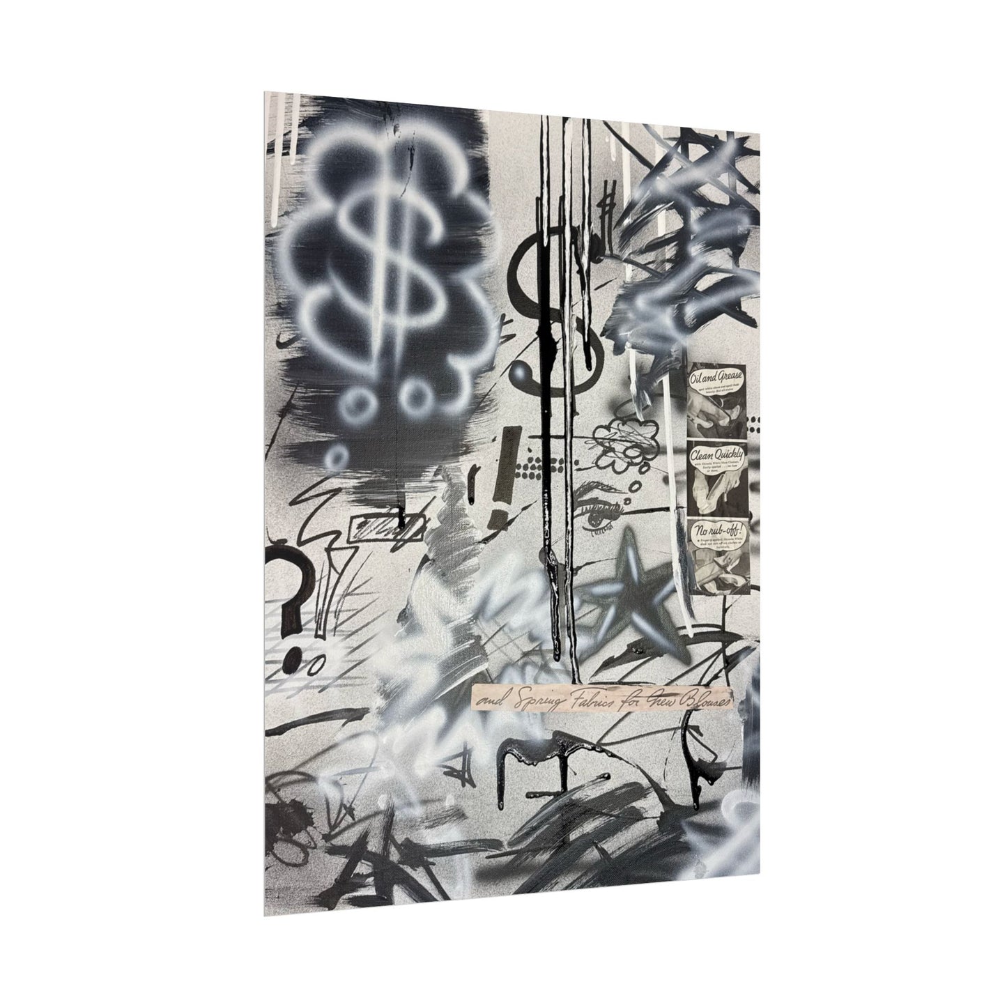 "monochrome mood" airbrush rolled print
