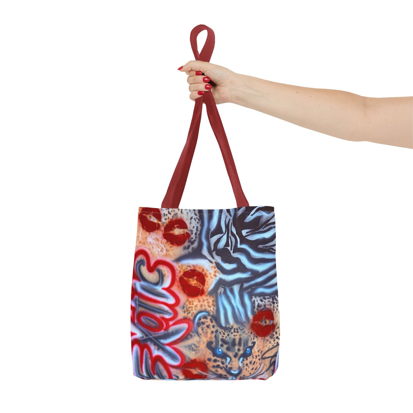 "in the wild" airbrush tote bag