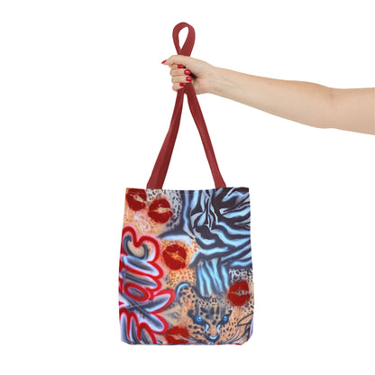 "in the wild" airbrush tote bag