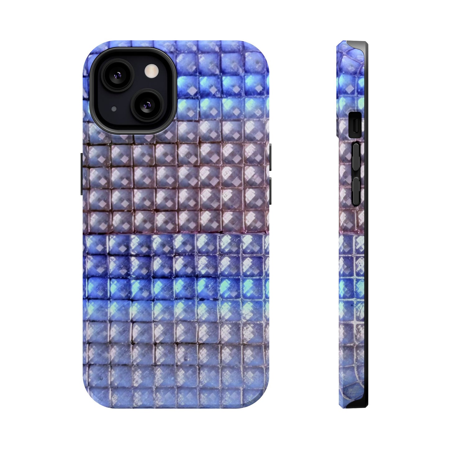 MagSafe "blue studs" airbrush iPhone case
