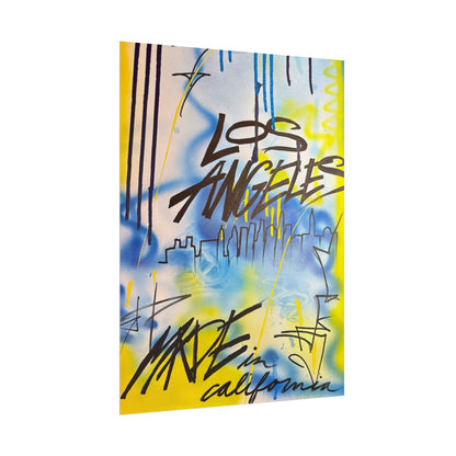 "los angeles" airbrush rolled print