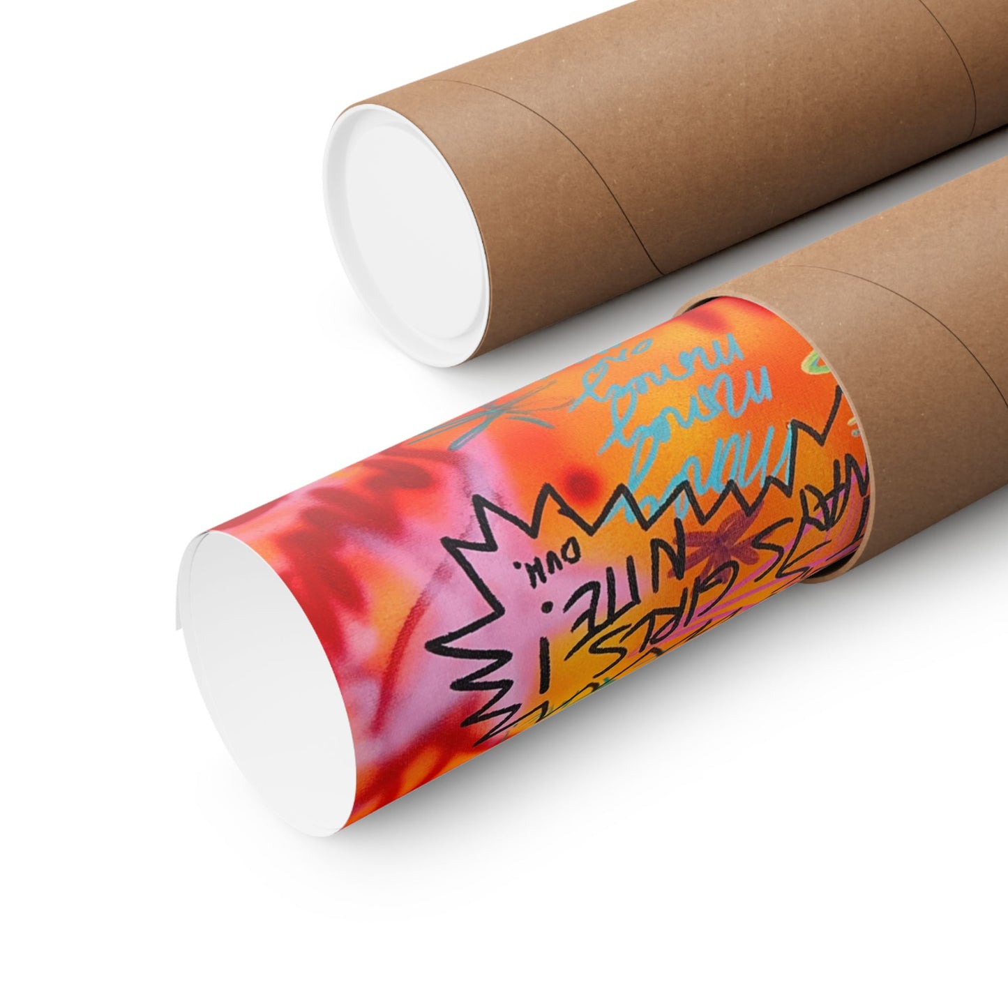 "young, rich, hot" airbrush horizontal print