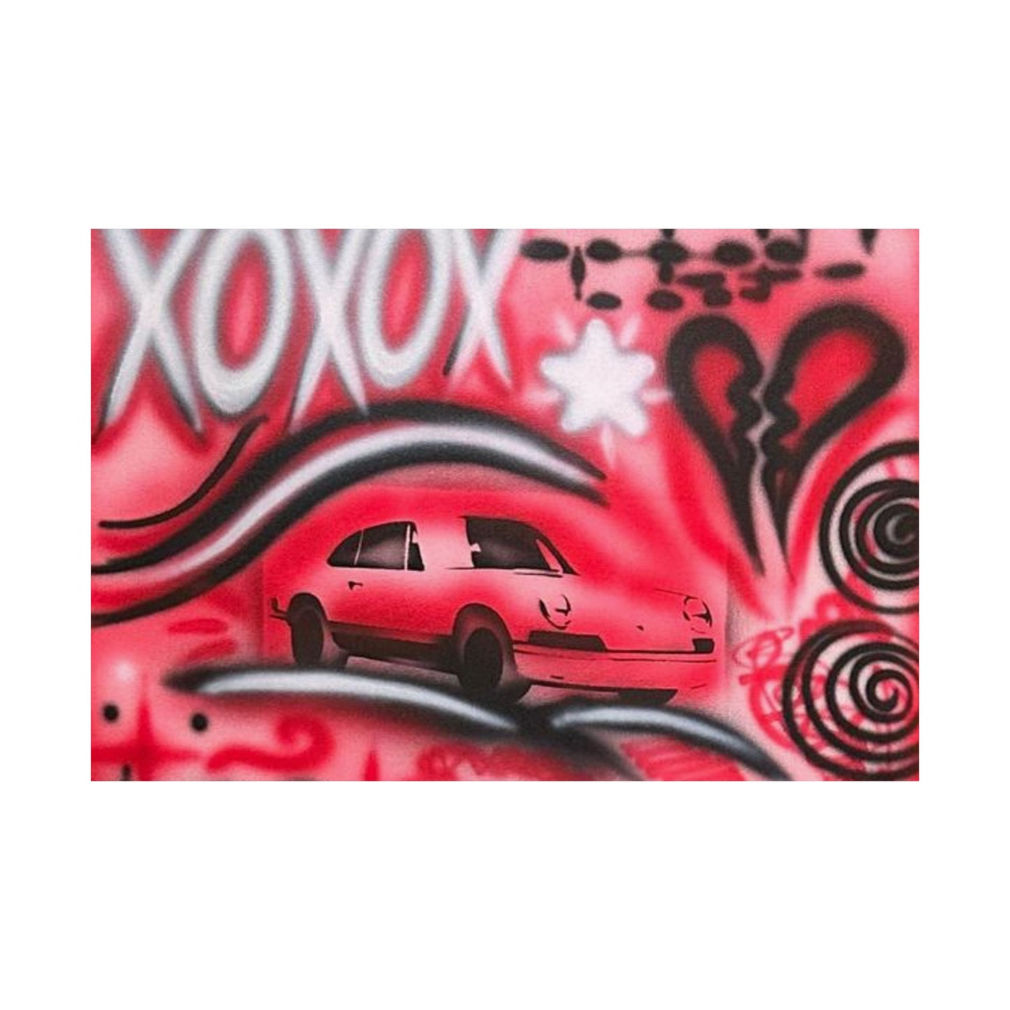 "lucky you! pt. 3" airbrush horizontal print