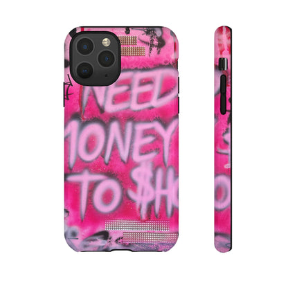 "need $$ to shop" airbrush iPhone case