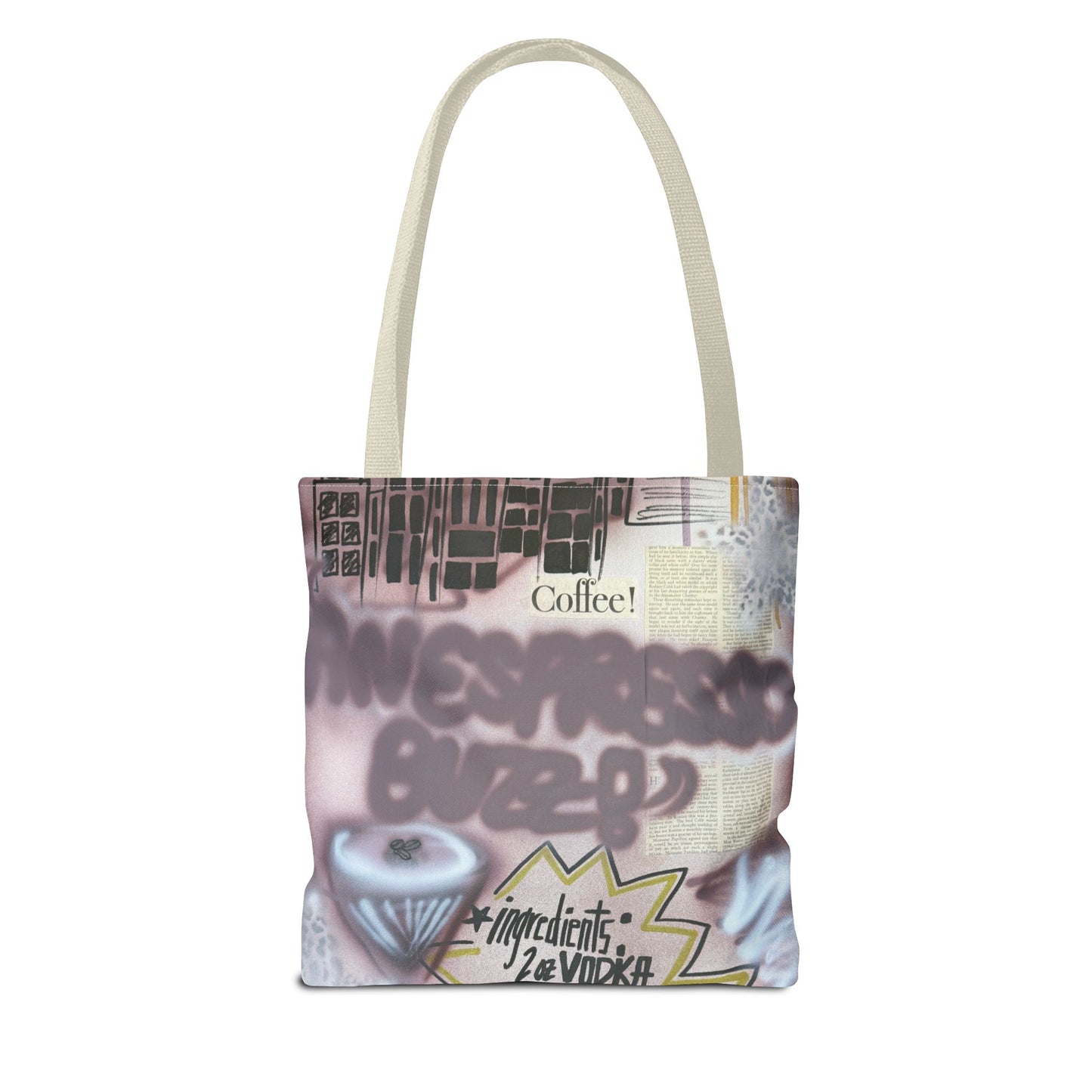 "espresso martini" airbrush tote bag