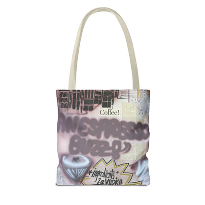 "espresso martini" airbrush tote bag