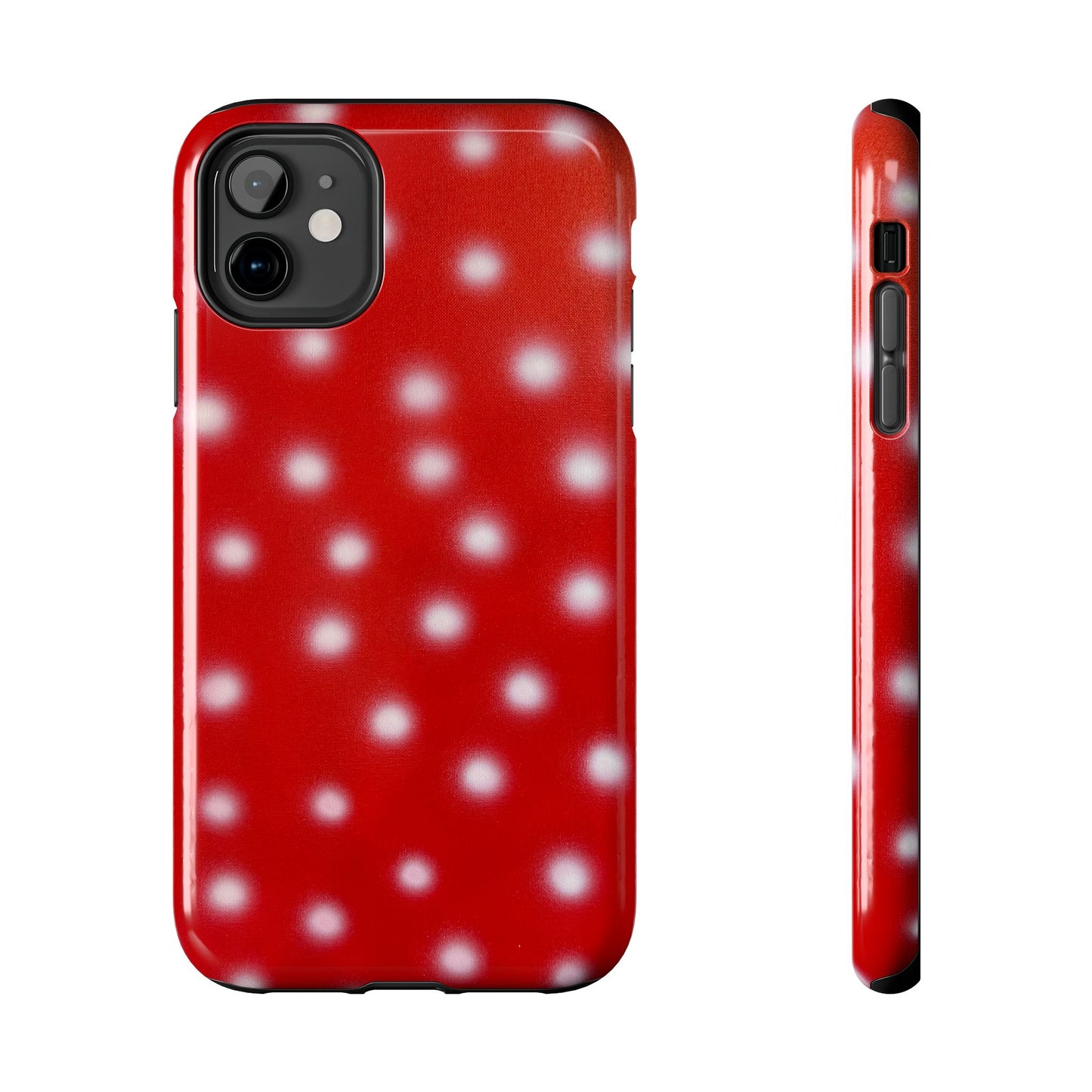 "cherry crush polka dot" airbrush iPhone case
