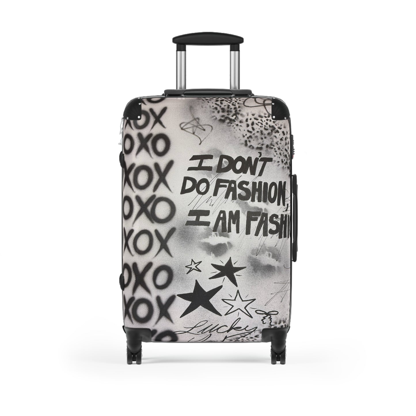 "i am fashion" airbrush suitcase
