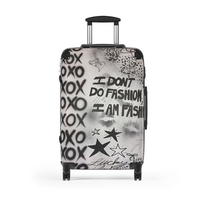 "i am fashion" airbrush suitcase