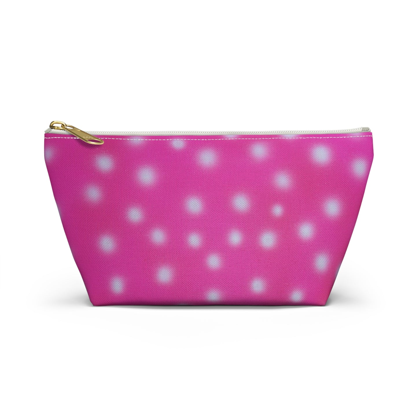 "bubblegum polka dot" airbrush makeup pouch