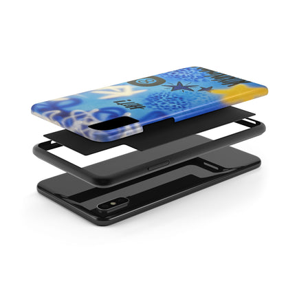 "brilliant blues" airbrush iPhone case