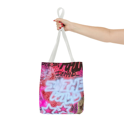 "in the wild" airbrush tote bag