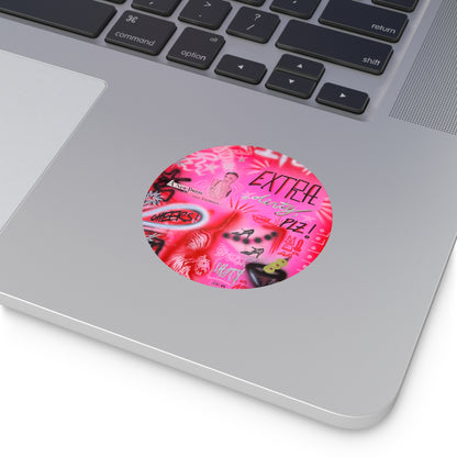 "extra dirty, plz" airbrush vinyl sticker